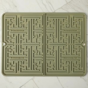 가정용 실리콘 접이식 드라잉 매트, 그린, 1개, 1단