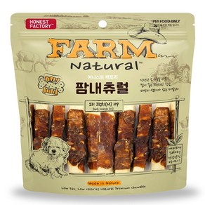 FARM 강아지 팜내츄럴 오리크런치 발포껌 간식 M, 360g, 1개, 혼합맛(소가죽/오리고기)