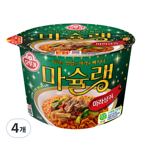 오뚜기 마슐랭 마라샹궈 용기 120g, 4개