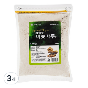 태평선식 검정콩 미숫가루 2, 800g, 3개