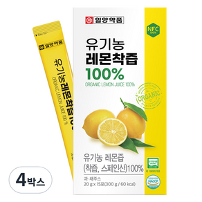 일양약품 레몬착즙 100% 15p, 300g, 4개