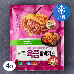 풀무원 육즙 함박카츠 (냉동), 420g, 4개