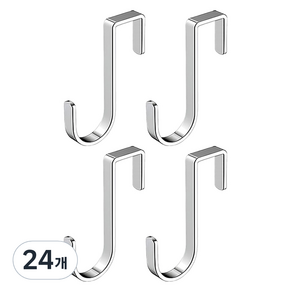 월드크린 다용도 도어 후크 걸이 기본형, 24개