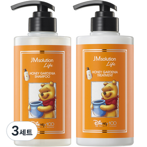 제이엠솔루션 라이프 디즈니100 에디션 허니 가드니아 샴푸 500ml + 트리트먼트 500ml 세트, 3세트