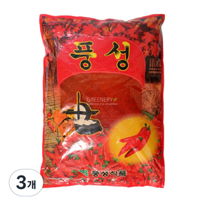 풍성 김치용 고추가루, 1kg, 3개