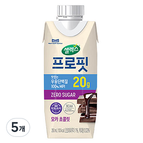 셀렉스 프로핏 우유단백질 모카 초콜릿, 250ml, 5개