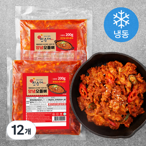 강창구찹쌀진순대 양념 오돌뼈 (냉동), 200g, 12개