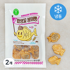 그린래빗 팥앙꼬 붕어빵 (냉동), 2개, 500g