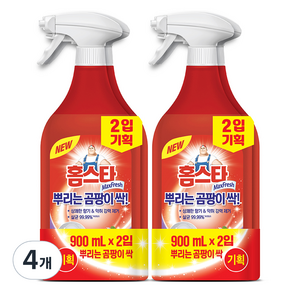 홈스타 뿌리는 곰팡이 싹 세정제, 4개, 900ml