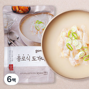 곰곰 종로식 도가니탕, 500g, 6개