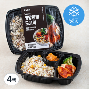 오늘한끼 퀴노아 영양밥 & 훈제 닭가슴살 (냉동), 210g, 4팩