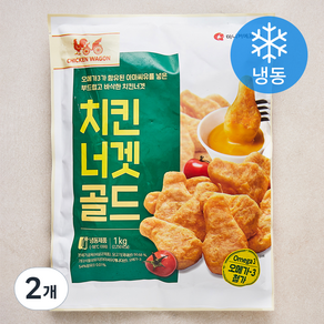 마니커에프앤지 치킨너겟 골드 (냉동), 1kg, 2개