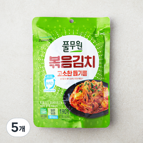 풀무원 들기름 볶음김치, 190g, 5개