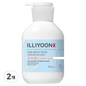 일리윤 세라마이드 아토 로션 무향, 508ml, 2개
