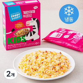 푸디버디 계란야채 볶음밥 2입 (냉동), 360g, 2개