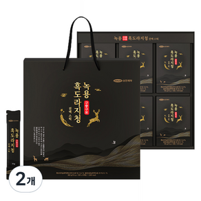 삼진제약 녹용 구증구포 흑도라지청 진액 스틱 60개입 + 쇼핑백, 600g, 2개