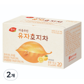 동서 마음우린 유자호지차, 2개, 20개입, 0.9g