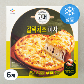 고메 갈릭치즈 피자 (냉동), 325g, 6개