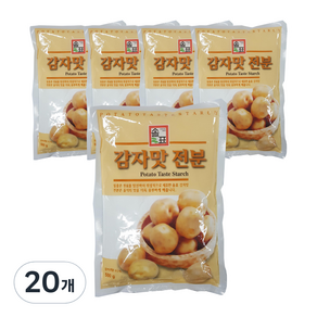 솔표식품 감자맛 전분, 500g, 20개