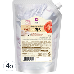 청정원 토마토 스파게티소스, 4개, 2kg