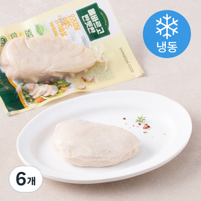 올바르고 반듯한 오리지널 수비드 닭가슴살 (냉동), 130g, 6개