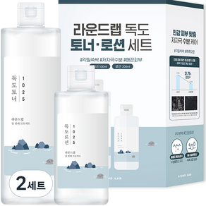 라운드랩 독도 토너 500ml + 로션 200ml 세트, 2세트