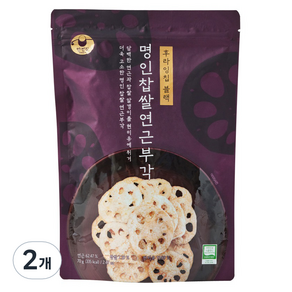 만전김 명인 찹쌀 연근부각, 70g, 2개