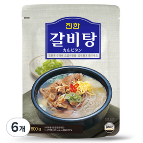 진한식품 갈비탕, 600g, 6개