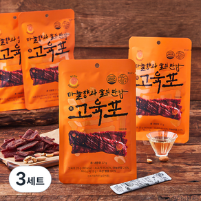 푸드랩플러스 마늘향과 꿀의 만남 고육포 25g x 4개입 + 허니스틱 12g x 4개입 세트, 3세트