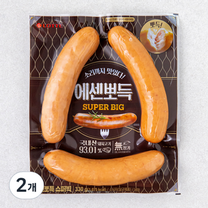 롯데제과 에센뽀득 슈퍼빅, 330g, 2개