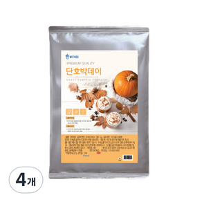 위드고 단호박데이 라떼 만들기 파우더, 1kg, 4개