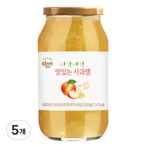 복음자리 사각사각 사과잼, 810g, 5개