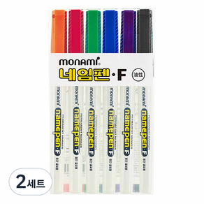 모나미 네임펜F 세트, 혼합색상, 12개입