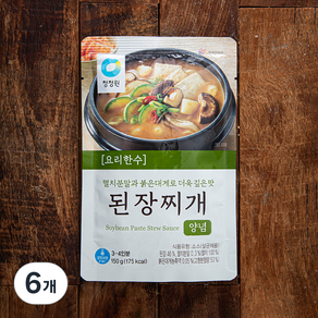 대상 청정원 된장찌개 양념, 150g, 6개