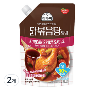 동원 하루미 닭볶음탕 양념, 500g, 2개