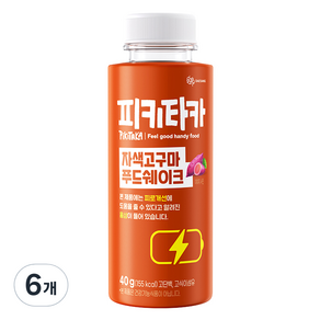 피키타카 대상 자색고구마 푸드쉐이크, 40g, 6개