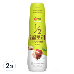 백설 하프칼로리 오리엔탈 드레싱, 255g, 2개