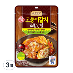 오늘밥상 고등어갈치 조림양념, 120g, 3개