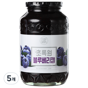 초록원 블루베리잼, 1kg, 5개