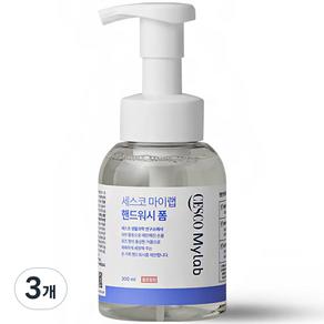 세스코 마이랩 핸드워시 폼 플로랄향, 300ml, 3개