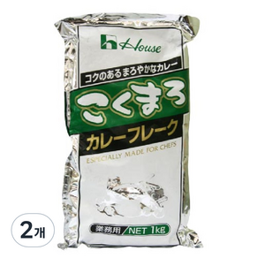 하우스 코쿠마로 카레 후레이크, 1kg, 2개