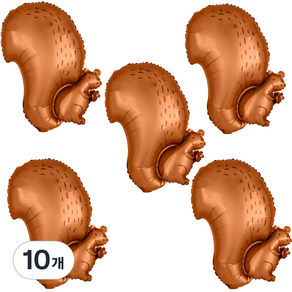 아나그램 파티쇼 주니어 쉐잎 은박풍선, 다람쥐, 10개