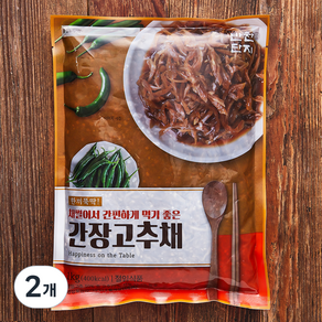 반찬단지 간장고추채, 1kg, 2개