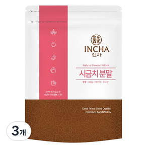 인차 시금치분말, 200g, 3개