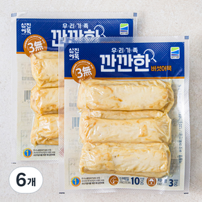 삼진어묵 깐깐한 버섯어묵 3p, 120g, 6개