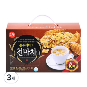 고향 콘푸레이크 천마차 90p, 18g, 90개입, 3개