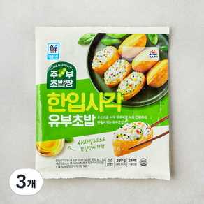 대림선 한입사각 유부초밥, 280g, 3개