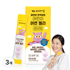 비타민마을 맘편한 면역튼튼 어린이 아연 젤리 15g x 15p