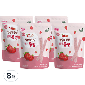 까까 프로엠 칼슘에 진심 딸기 롱뻥 과자, 딸기맛, 30g, 8개