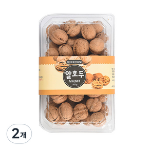 산천농원 충북 영동 소백산 알호두, 500g, 2개